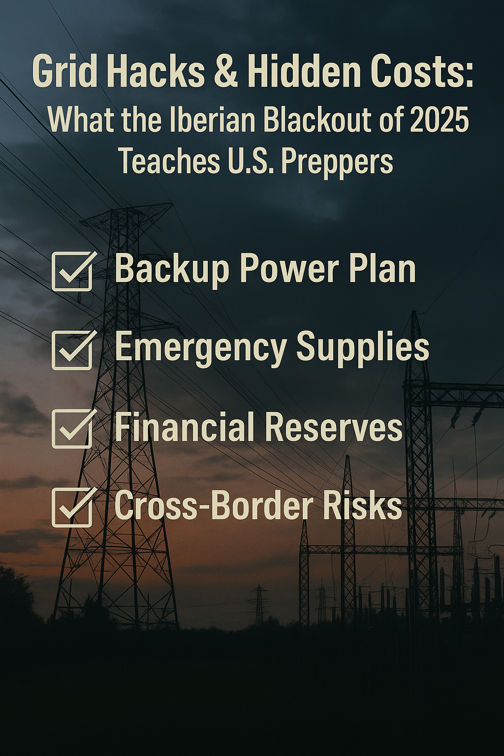 Grid Hacks & Hidden Costs: What the Iberian Blackout of 2025 Teaches U.S. Preppers
